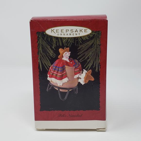 1996 Hallmark Feliz Navidad Handcrafted Keepsake Holiday Christmas Ornament. - Picture 1 of 11